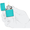 Зажигалка ZIPPO CLASSIC FLAT TURQUOISE 49454