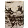 Zippo Western Design 48518 — белая матовая