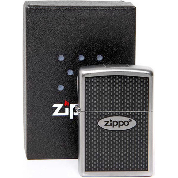 Zippo 205 Zippo Oval, матовая сталь